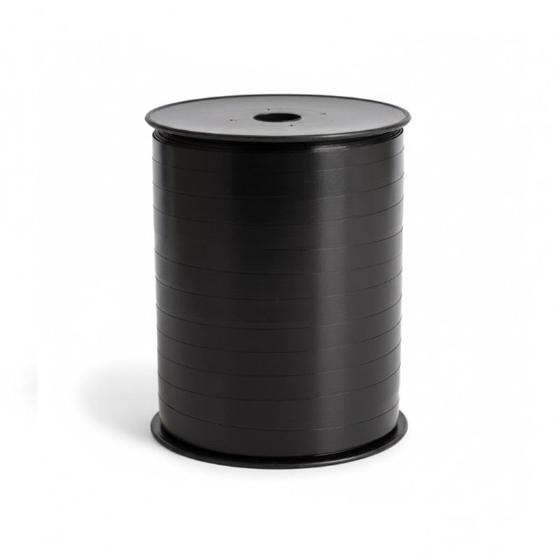 Bolduc Noir Satiné 7mm - Bobine de 500 mètres