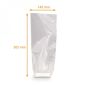 100 Sachets Alimentaires Transparents - 14 × 30,5 cm