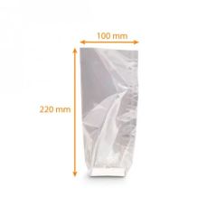100 Sachets Alimentaires Transparents - 10 × 22 cm