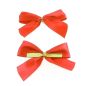 5 Nœuds Satin Rouge Attache Twist - 6cm x 1,5 cm