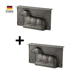 Lot de 2 moules Agneau Pascal 3D 900 ml (Moule à Lammele) | Zenker