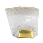 Lot de 5 Sachets pour biscuits - décor Flocons métallisés - 14 x 30,5 cm
