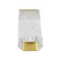 Lot de 5 Sachets pour biscuits - décor Flocons métallisés - 14 x 30,5 cm