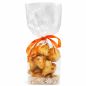 Lot de 5 sachets pour biscuits et confiseries - décor dentelle blanche - 12 × 27,5 cm
