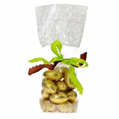 Lot de 5 sachets pour biscuits et confiseries - décor dentelle blanche - 12 × 27,5 cm