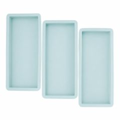 Lot de 3 moules layer cake rectangulaires en silicone