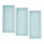 Lot de 3 moules layer cake rectangulaires en silicone