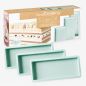 Lot de 3 moules layer cake rectangulaires en silicone