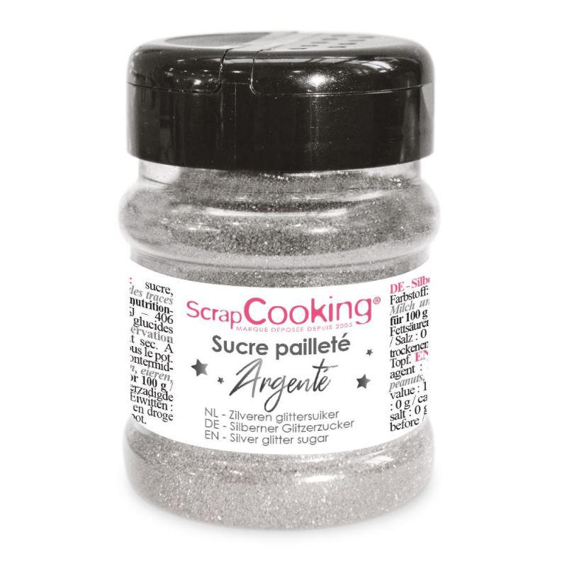 Sucre pailleté argenté - 160 g