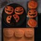 Moule silicone 3D citrouilles Halloween - 6 empreintes Moule silicone 3D citrouilles Halloween - 6 empreintes