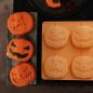 Moule silicone 3D citrouilles Halloween - 6 empreintes