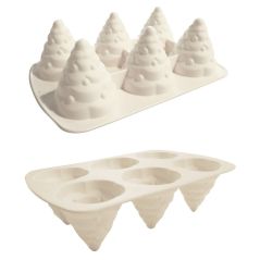 Moule silicone 3D sapins de Noël – 6 empreintes