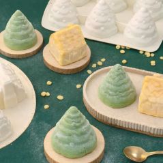 Moule silicone Noël en forme de sapins 3D