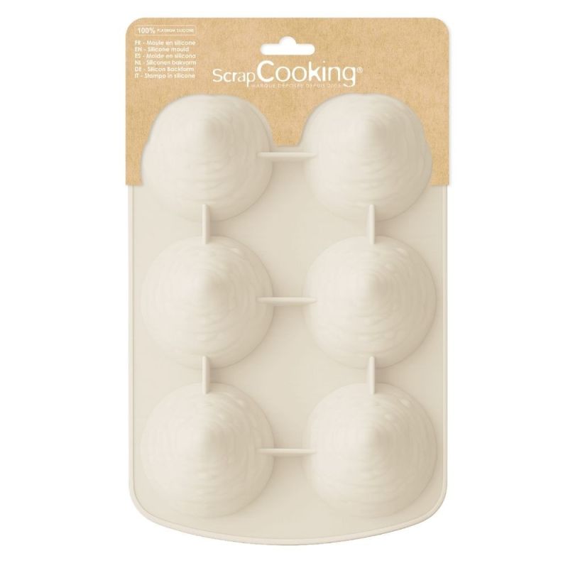 Moule silicone 3D sapins de Noël – 6 empreintes