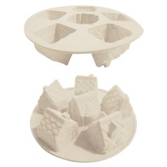 Moule silicone ScrapCooking pour village de Noël gourmand