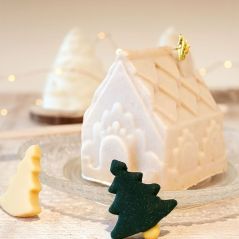 Moule silicone 3D chalets de Noël – 6 empreintes