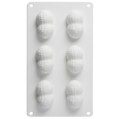 Moule trompe-l’œil cacahuète en silicone – 6 empreintes