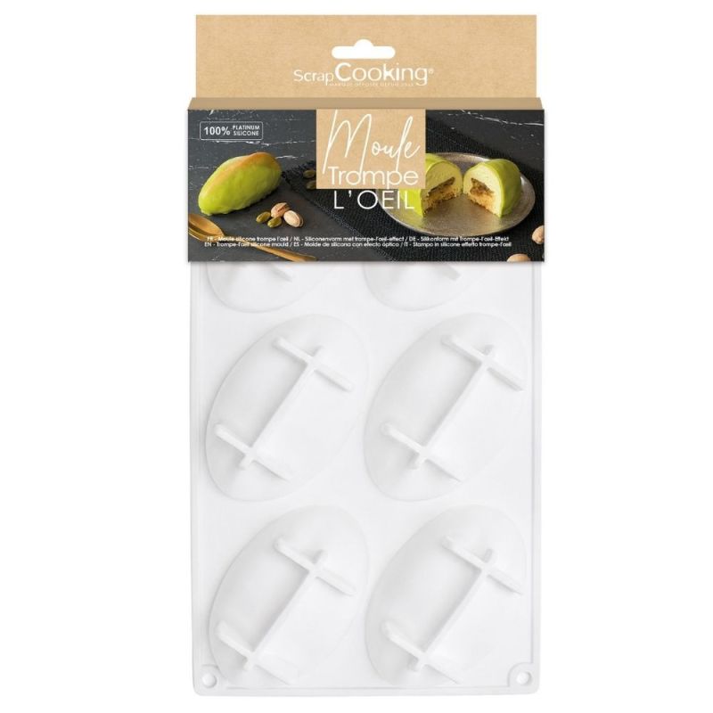 Moule trompe-l’œil pistache en silicone – 6 empreintes