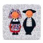 Boîte à biscuits alsacienne 24 cm Jeannala & Seppala – Fleurs bleues