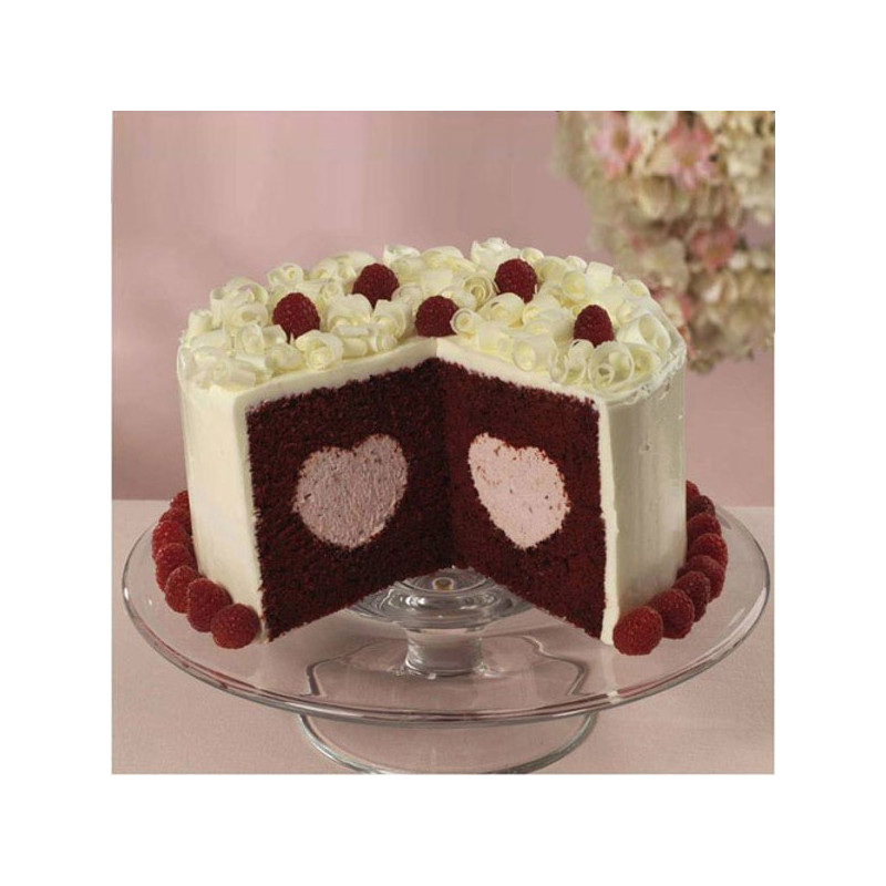 Moule à gâteau coeur, 15,5 x 14 cm, 4 cm haut, Tradition 12