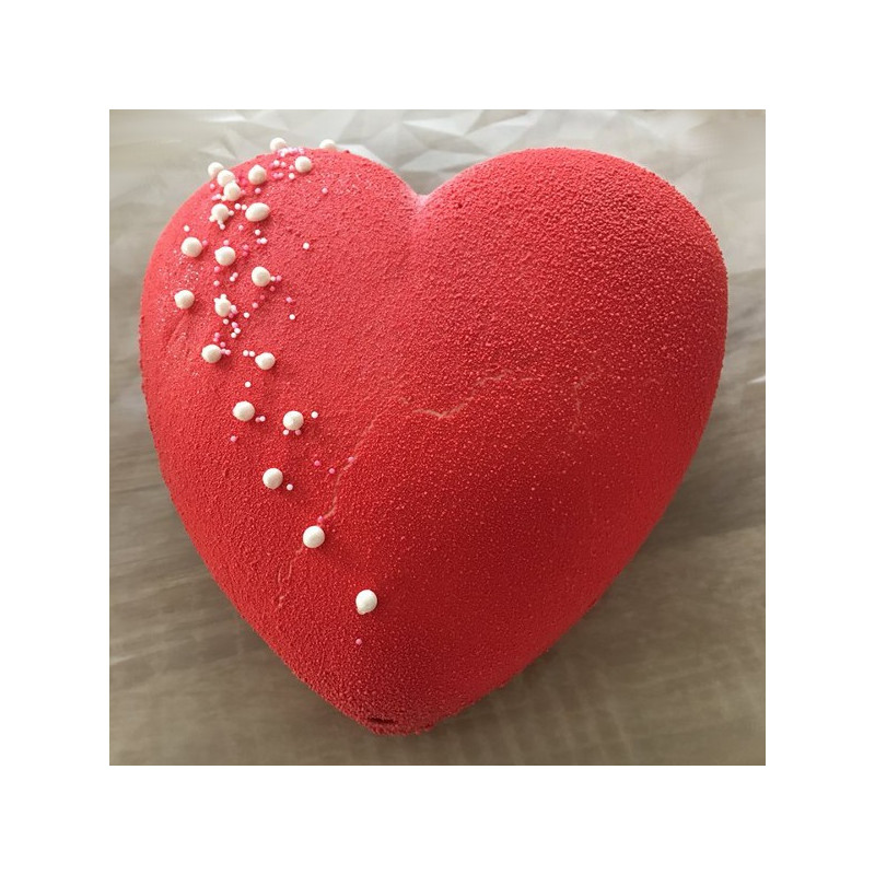 Le moule coeur silicone spécial entremets de Saint-Valentin