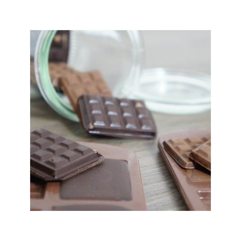 Moule silicone Silikomart chocolat Mini Tablette - Moule à chocolat -  Creavea