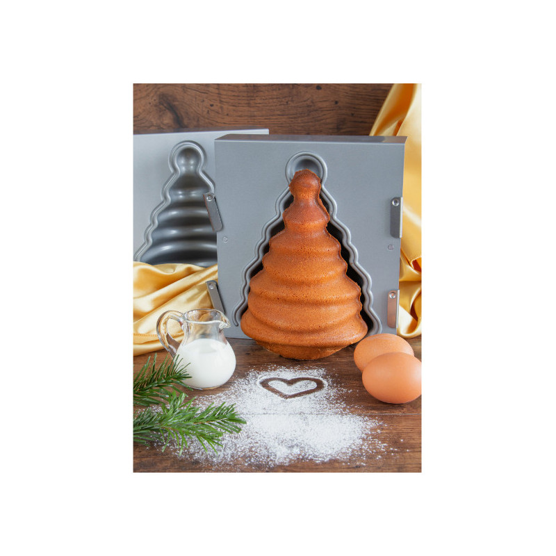 Moule à gâteau en forme de Sapin de Noël en acier anti-adhésif, Pâtisserie