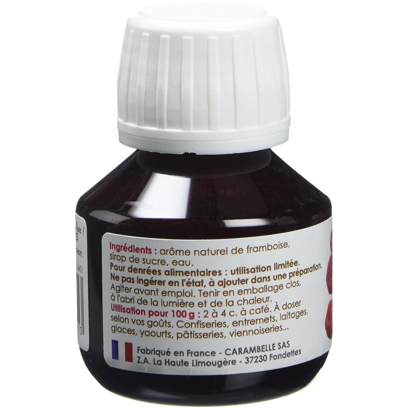 SCRAPCOOKING - ARÔME NATUREL LIQUIDE FRAMBOISE 40 ML - Bracconi