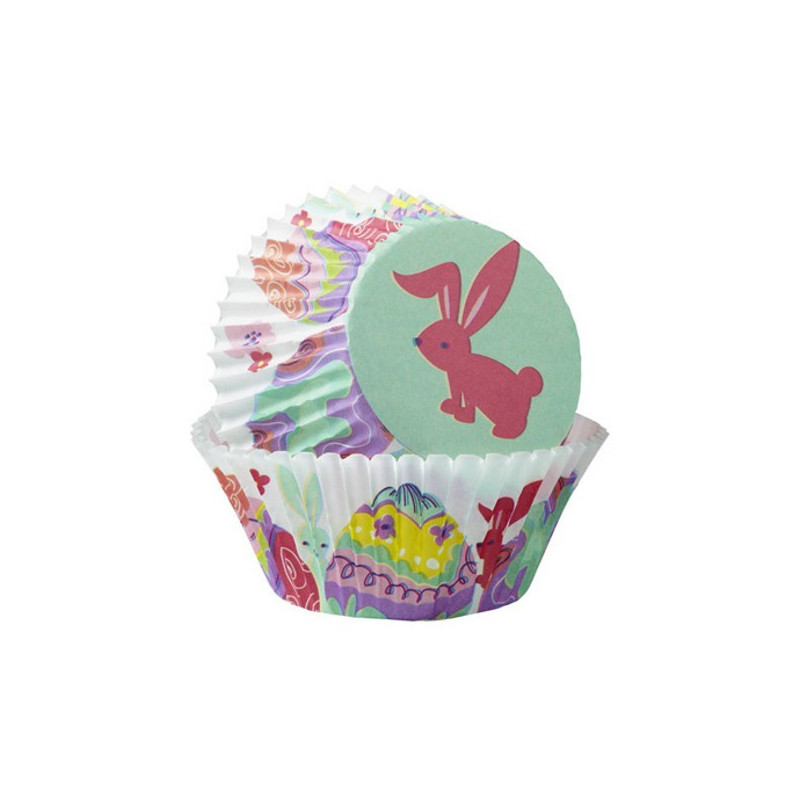 Caissettes à Muffins Oeufs et Lapins de Pâques Caissettes à Muffins Oeufs et Lapins de Pâques