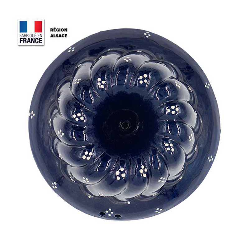 Moule à Kouglof Ancien en Terre Cuite Vernissée - Art