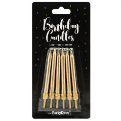Bougies d'anniversaire - Or