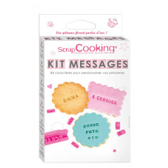 Kit Messages - Tampons Lettres pour Biscuits et pâte à sucre