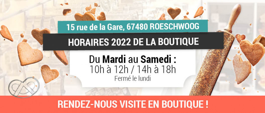 Bredele Boutique - Horaires 2022